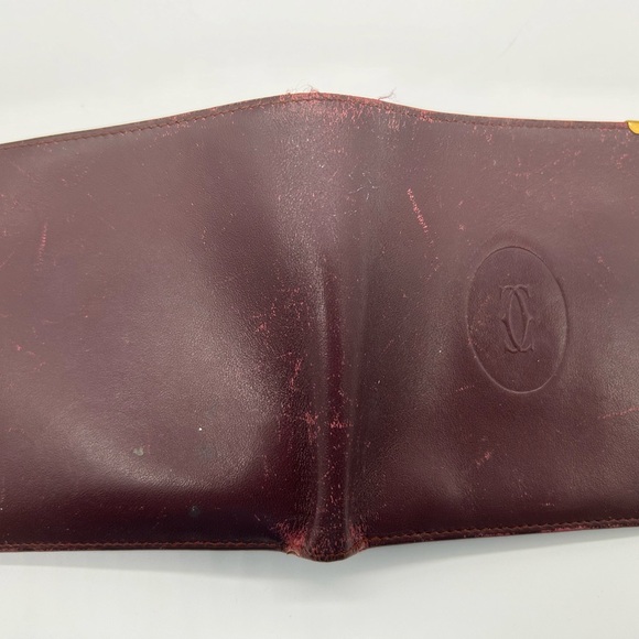 Cartier men’s bi fold wallet leather vintage - Picture 2 of 8